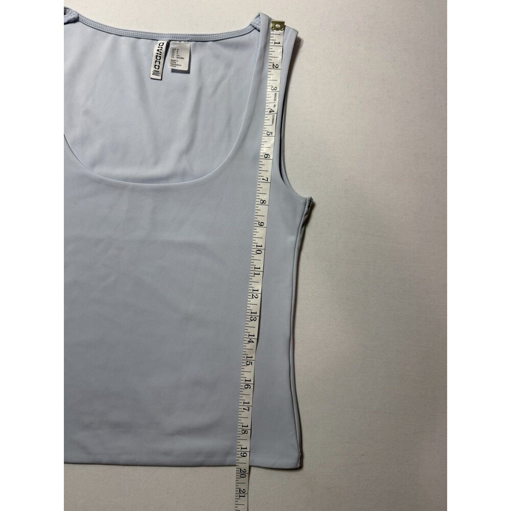 Divided H&M Tank Women’s Sleeveless Light Blue Scoop Neck Basic Tank Size Small - Picture 5 of 6